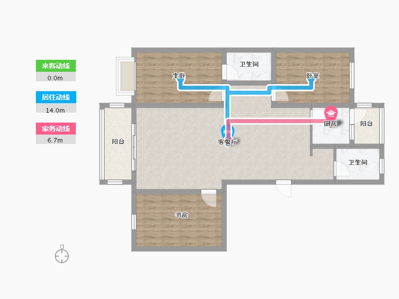 甘肃省-定西市-九方嘉苑-101.60-户型库-动静线