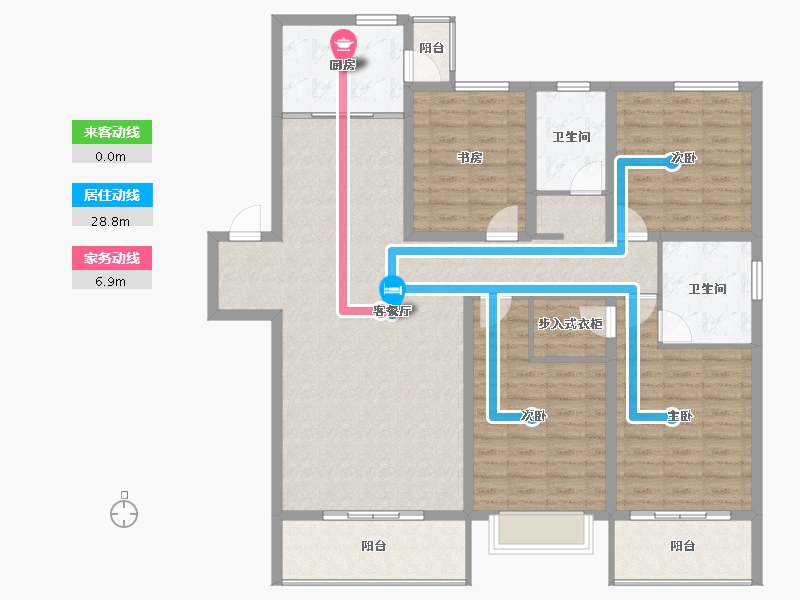 山西省-太原市-汾河明珠-137.86-户型库-动静线