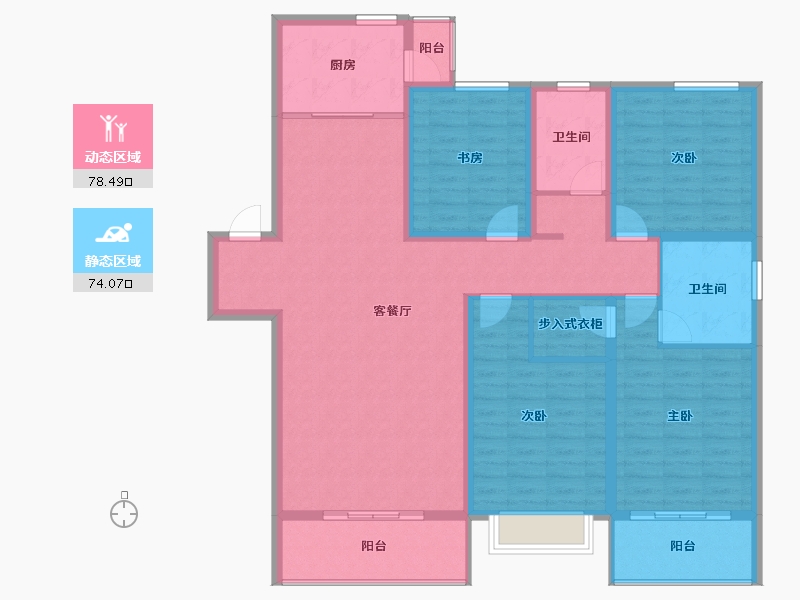 山西省-太原市-汾河明珠-137.86-户型库-动静分区