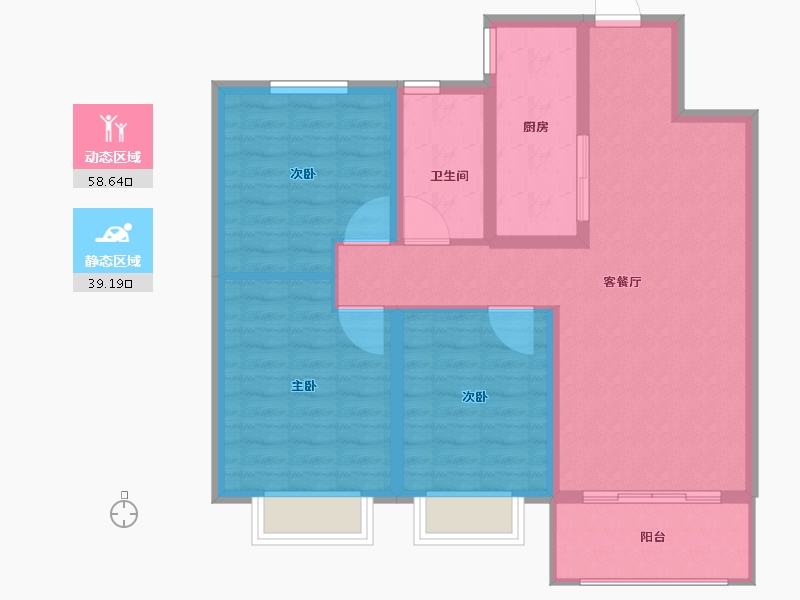 山西省-太原市-汾河明珠-88.00-户型库-动静分区