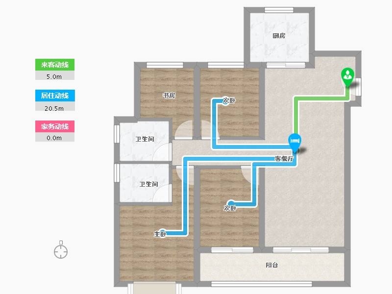 山西省-太原市-梵璟·天瑞-91.12-户型库-动静线