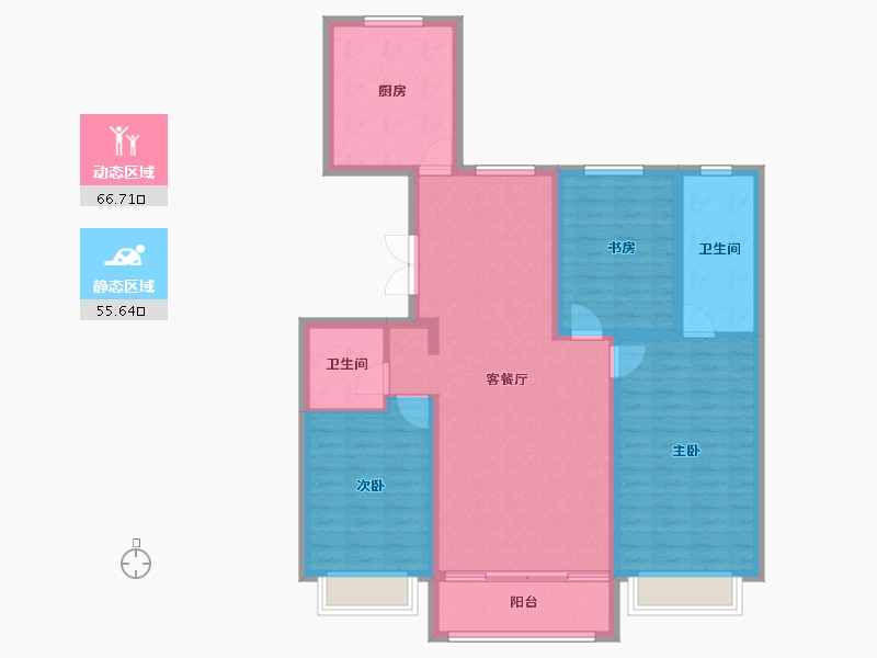 山西省-大同市-学林壹号-110.36-户型库-动静分区