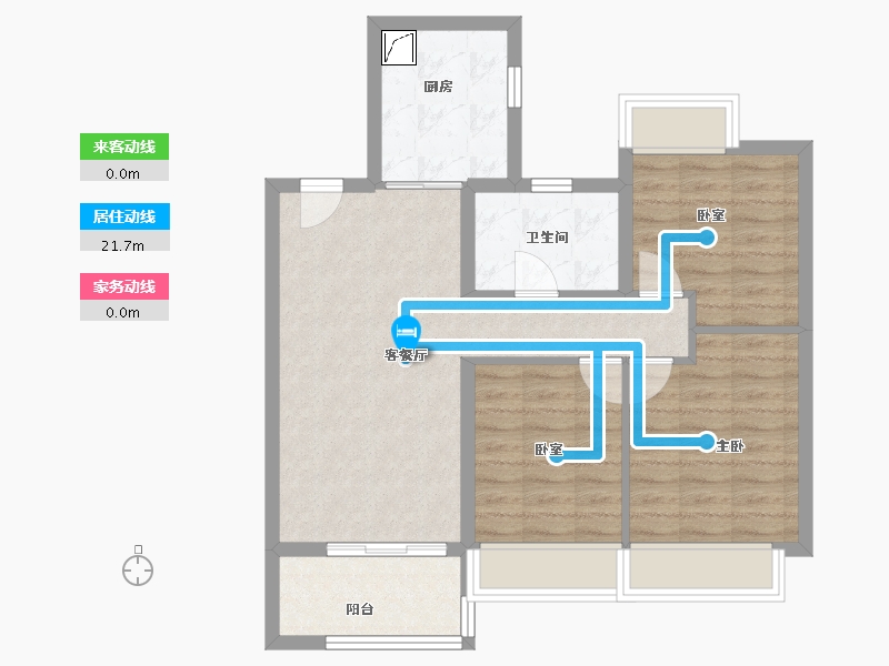 上海-上海市-建发熙和府-72.15-户型库-动静线