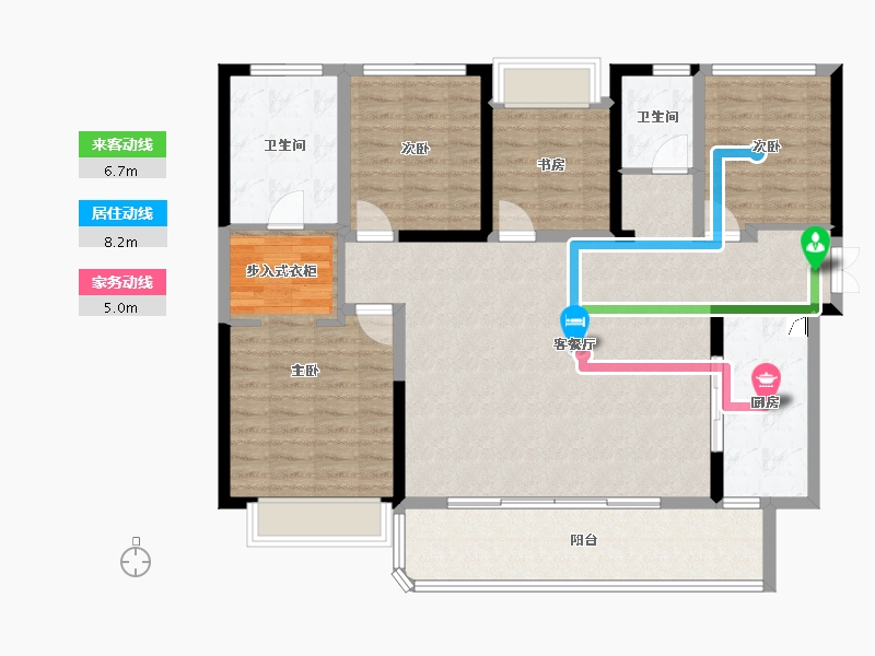 四川省-成都市-天府公园未来城-121.61-户型库-动静线