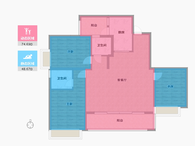 四川省-成都市-麓湖生态城浔岭-114.00-户型库-动静分区