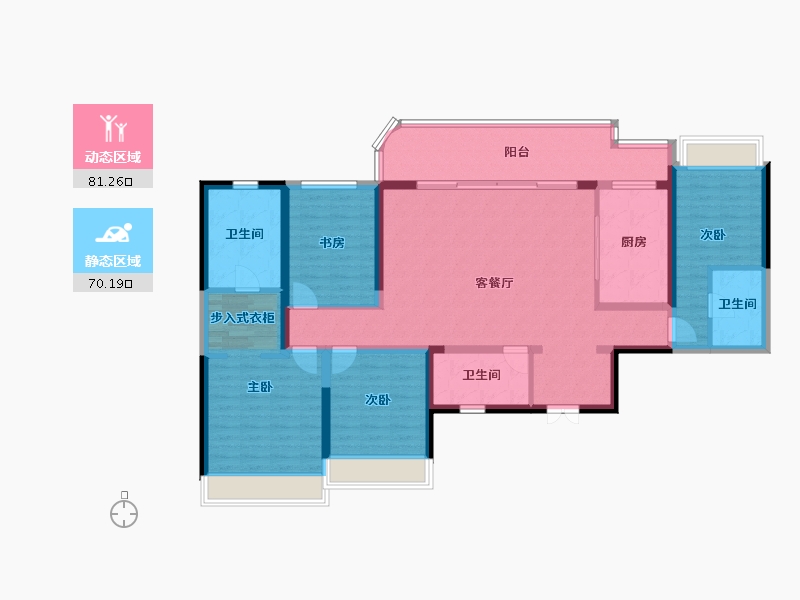 四川省-成都市-天府公园未来城-135.93-户型库-动静分区