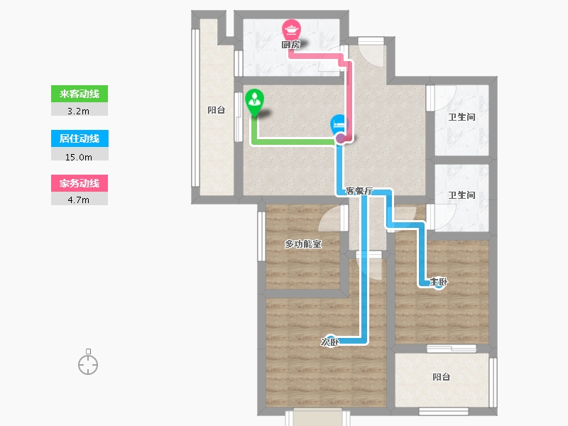 广东省-广州市-友联·君御-75.81-户型库-动静线