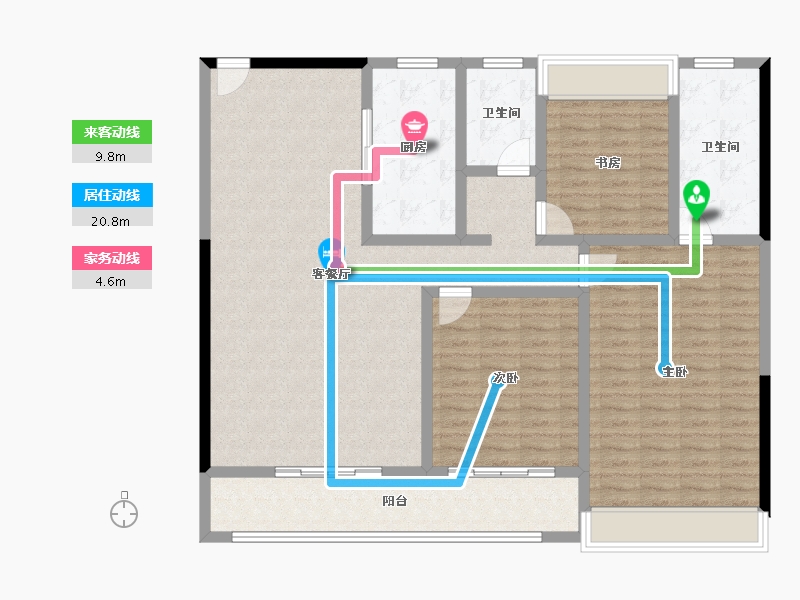 湖北省-武汉市-武汉瑞府-133.15-户型库-动静线