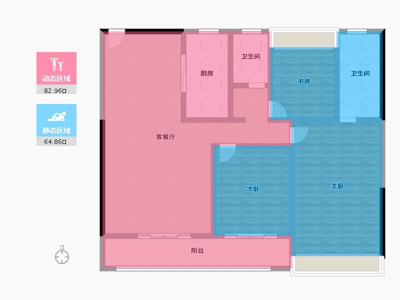 湖北省-武汉市-武汉瑞府-133.15-户型库-动静分区