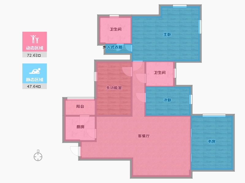 广东省-广州市-翠山蓝天苑-109.60-户型库-动静分区