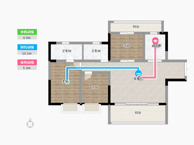 海南省-三亚市-三亚·一山湖-97.39-户型库-动静线