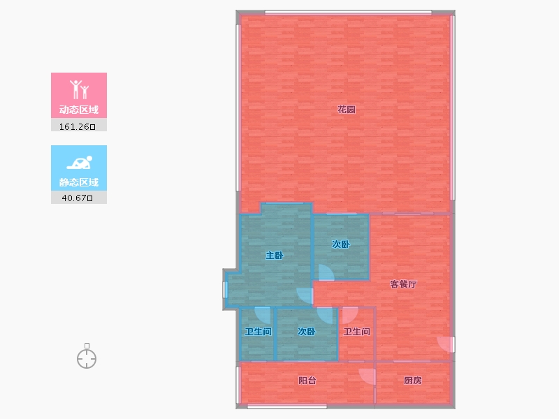 广东省-广州市-翠山蓝天苑-190.67-户型库-动静分区