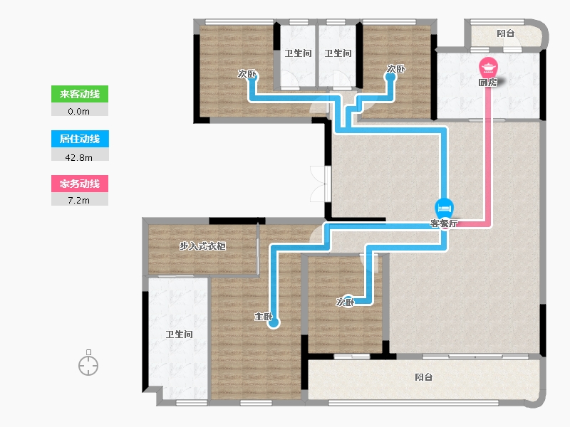 湖北省-武汉市-香港置地·元庐-188.00-户型库-动静线