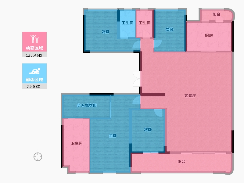 湖北省-武汉市-香港置地·元庐-188.00-户型库-动静分区