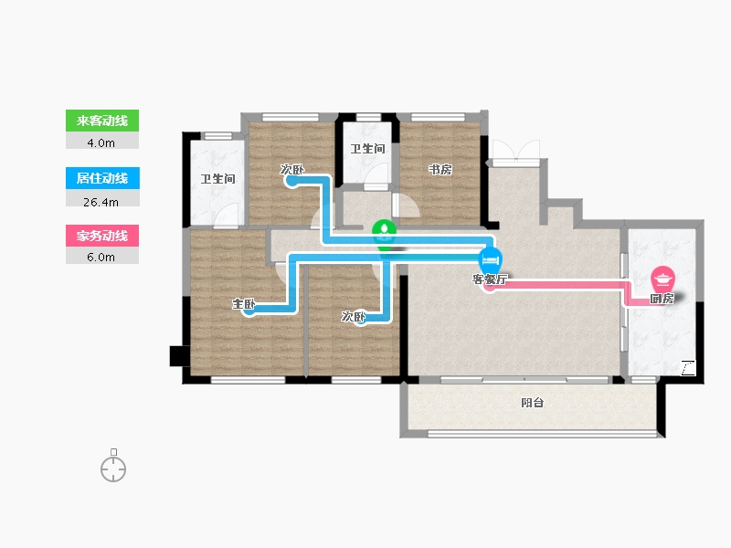 四川省-成都市-龙湖三千云锦-117.71-户型库-动静线