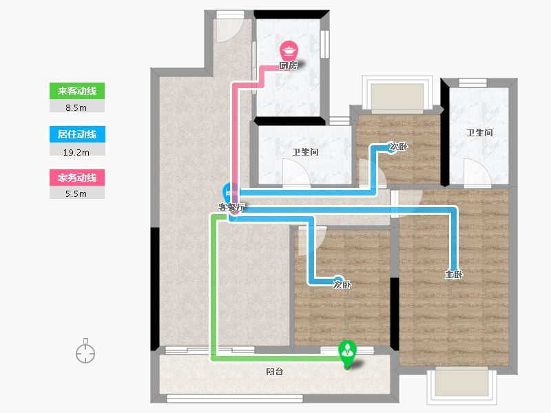 湖北省-武汉市-城投融创国博城-81.11-户型库-动静线