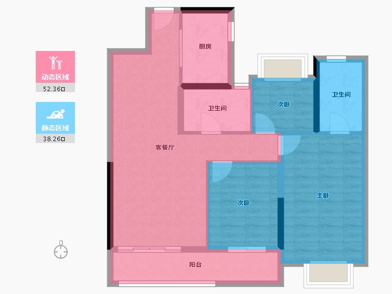 湖北省-武汉市-城投融创国博城-81.11-户型库-动静分区