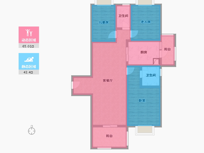 广东省-广州市-友联·君御-95.10-户型库-动静分区