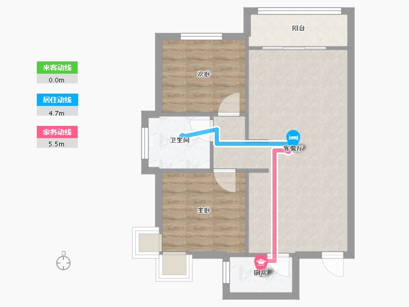 河北省-廊坊市-宝石花苑-57.23-户型库-动静线