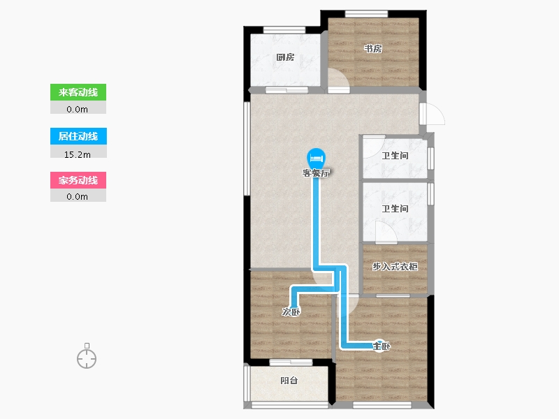 浙江省-宁波市-奥克斯·山悦云庭-78.52-户型库-动静线