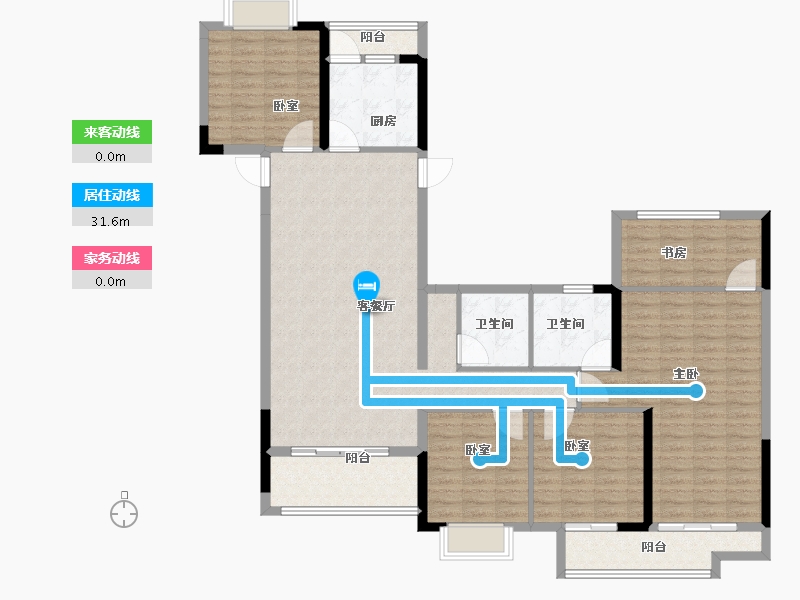 湖北省-武汉市-鼎盛璟城-143.20-户型库-动静线