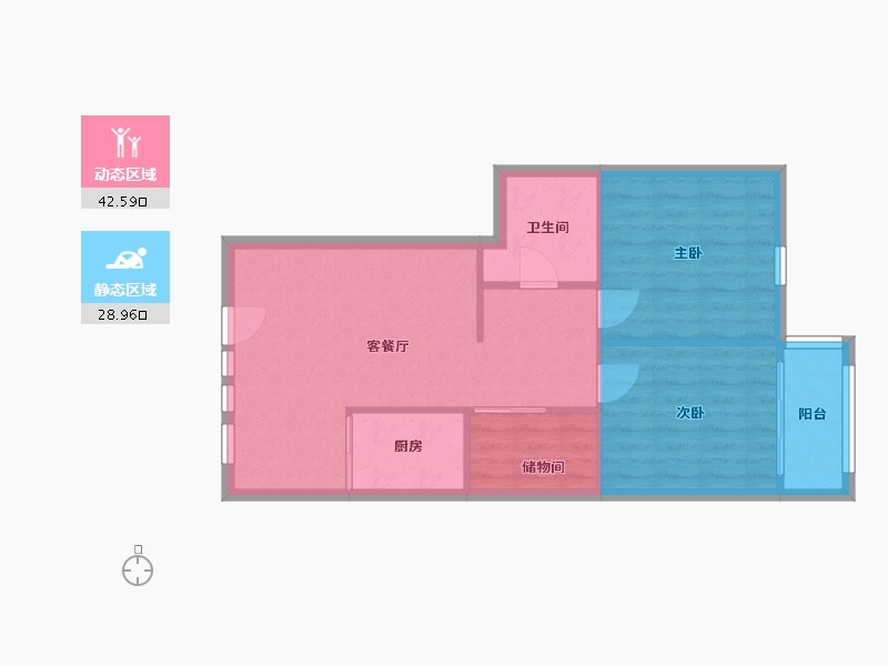 福建省-泉州市-丰盛假日城堡-65.05-户型库-动静分区