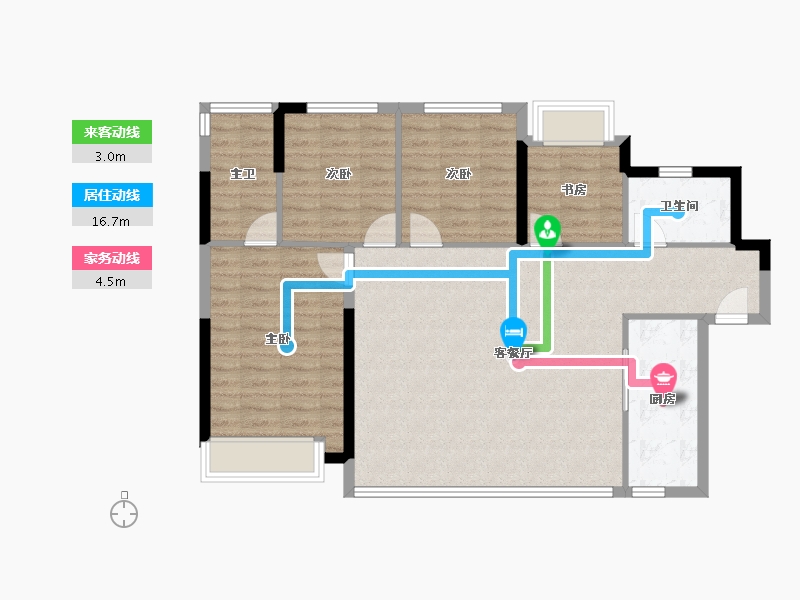 四川省-成都市-能建紫郡公馆-98.56-户型库-动静线