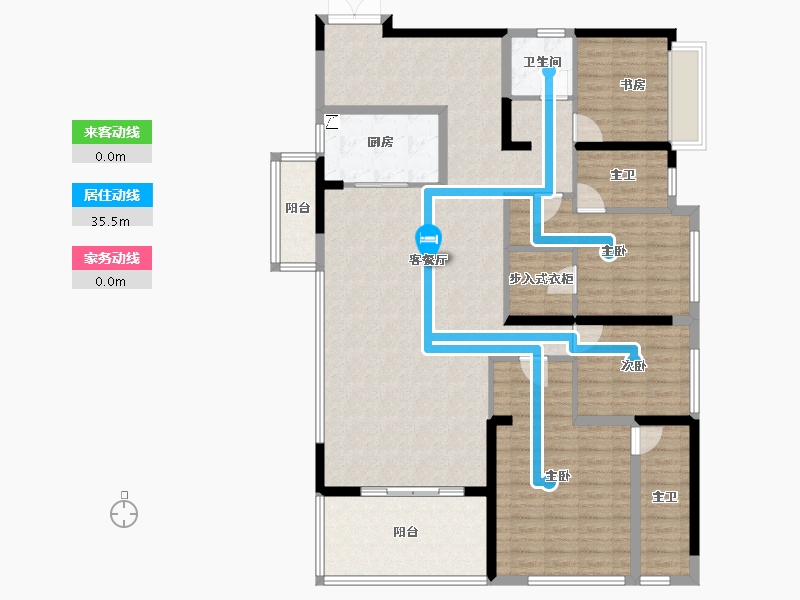 四川省-成都市-中港东湖壹号-145.96-户型库-动静线