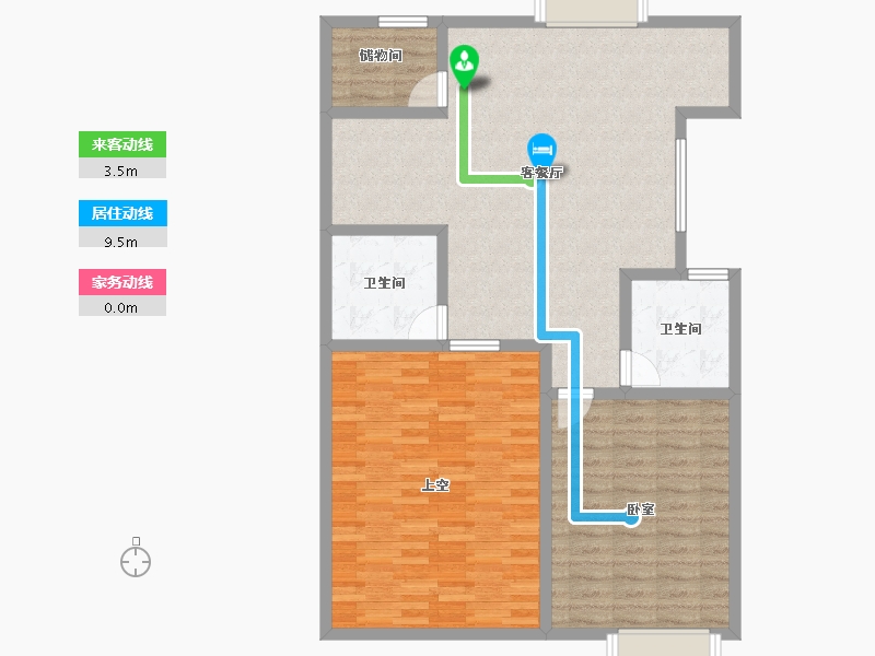 湖北省-武汉市-武汉雅居乐花园-108.77-户型库-动静线