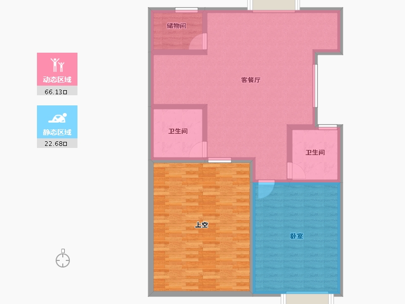 湖北省-武汉市-武汉雅居乐花园-108.77-户型库-动静分区