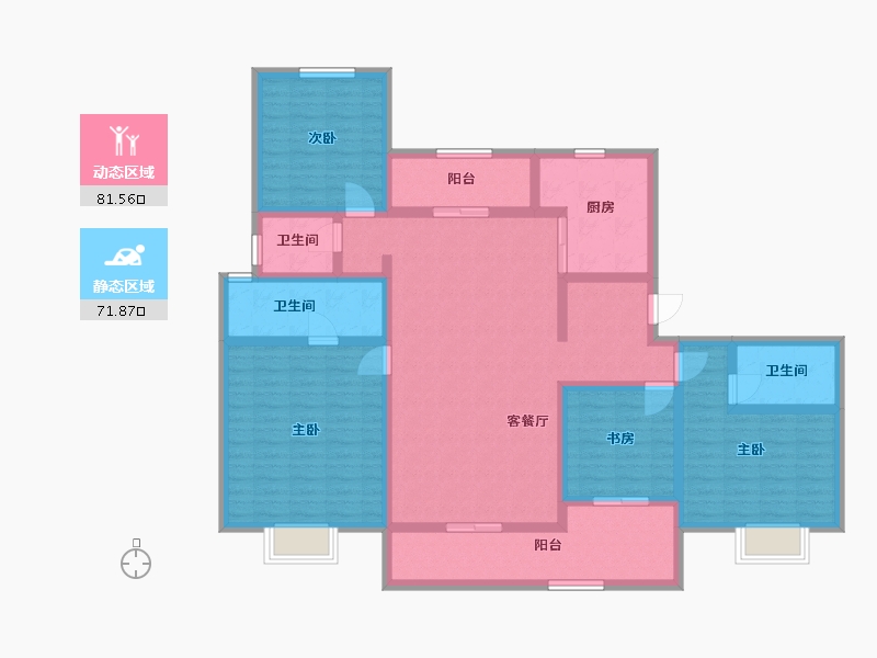 广东省-广州市-华发越秀·和樾府-136.00-户型库-动静分区