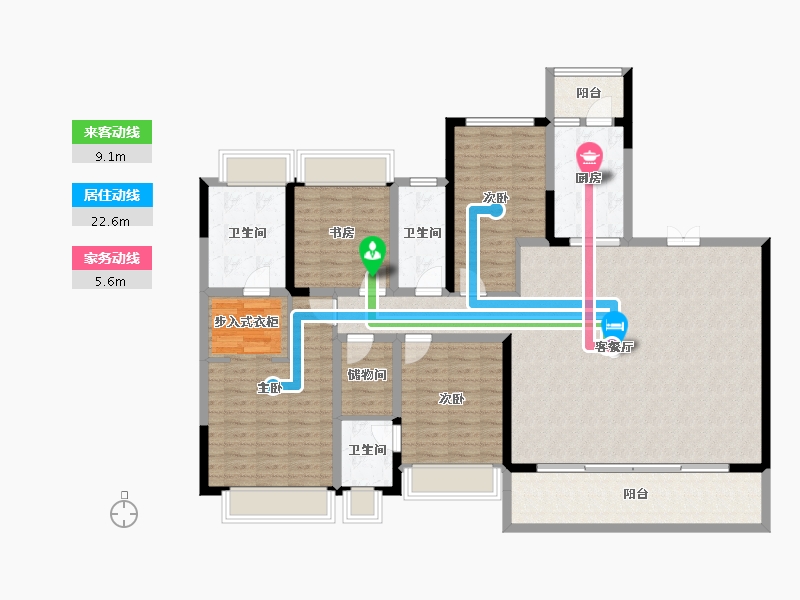 四川省-成都市-天府公园未来城-152.12-户型库-动静线