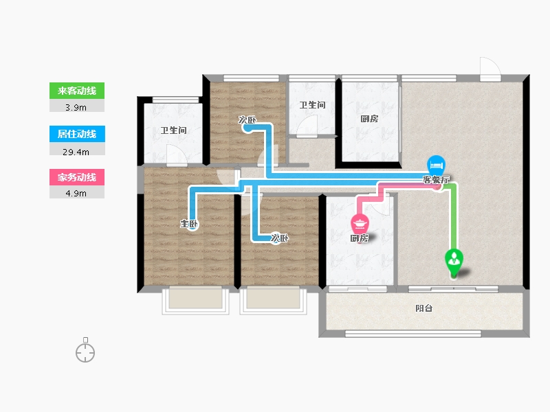 江苏省-南京市-金基雅明-112.90-户型库-动静线