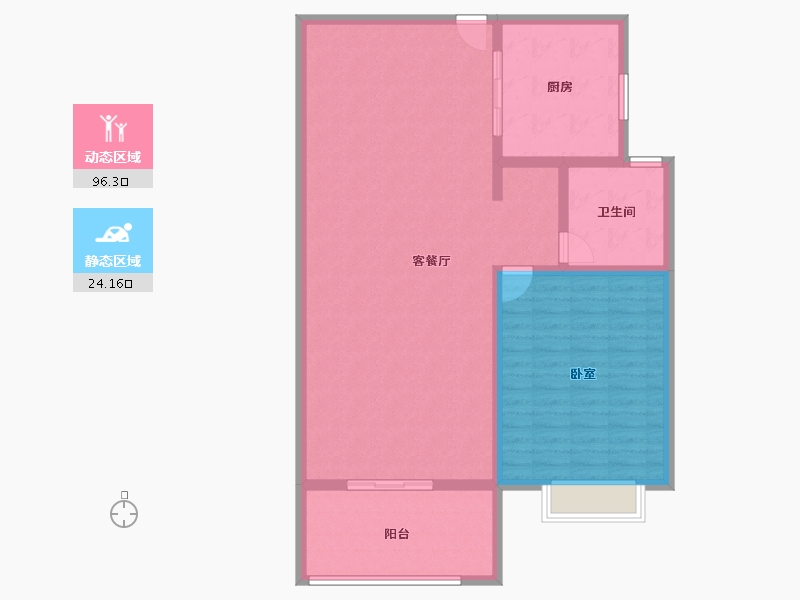 湖北省-武汉市-武汉雅居乐花园-110.58-户型库-动静分区