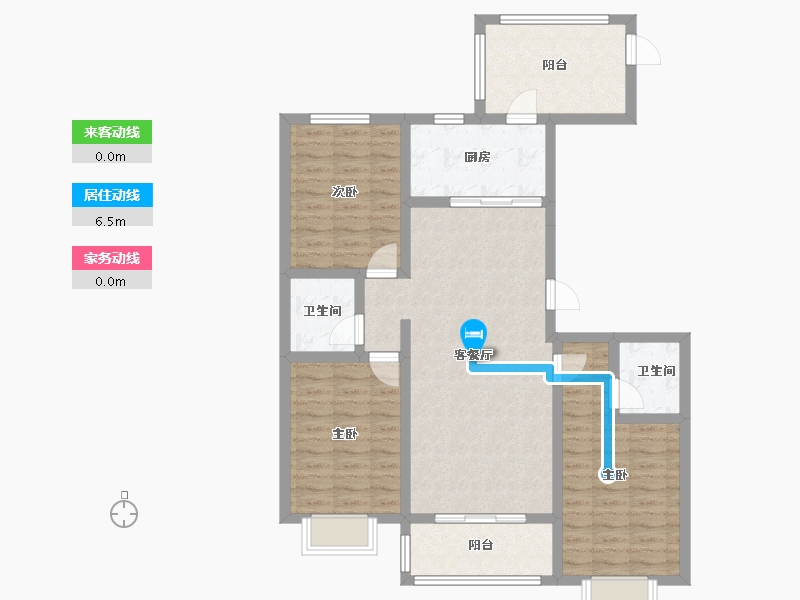 河北省-石家庄市-永昌佳苑-115.00-户型库-动静线