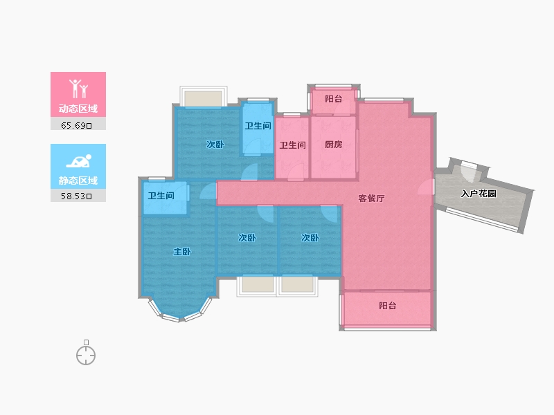 广东省-清远市-天湖郦都-120.00-户型库-动静分区