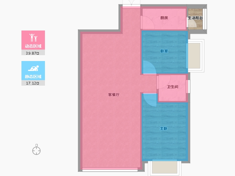 广东省-珠海市-三好名苑-53.08-户型库-动静分区