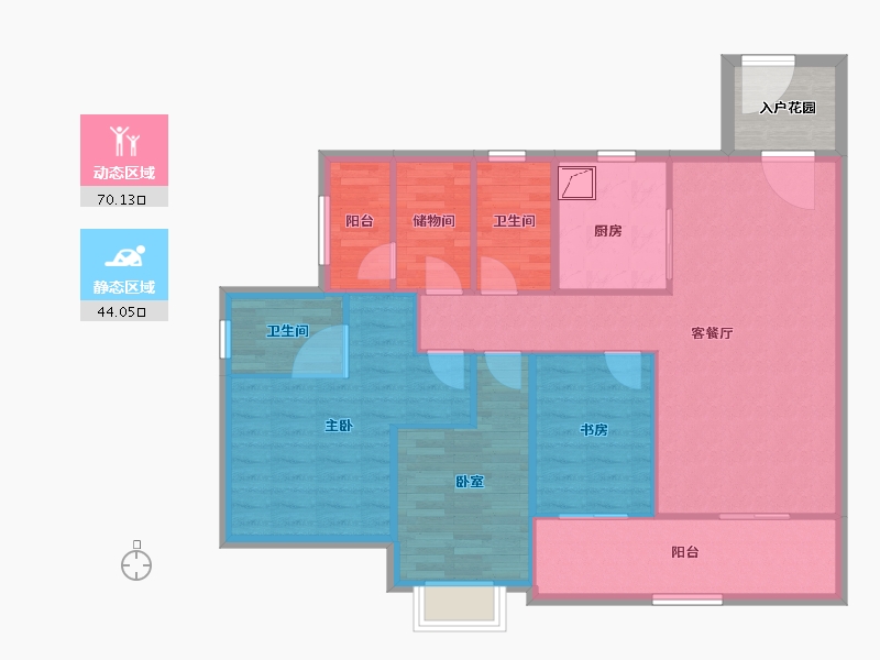 广东省-广州市-华发越秀·和樾府-108.00-户型库-动静分区