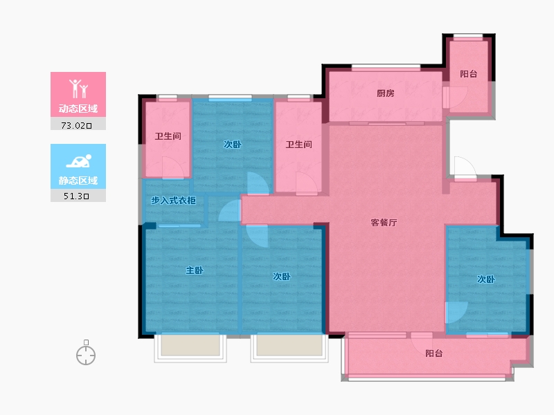 山东省-烟台市-天鸿首府-112.00-户型库-动静分区