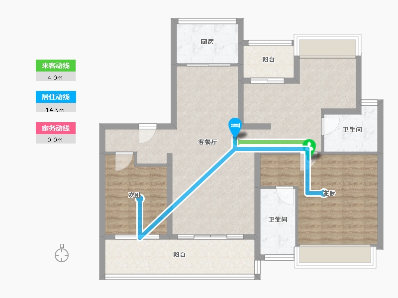 广东省-广州市-越秀瑞麓府-102.00-户型库-动静线