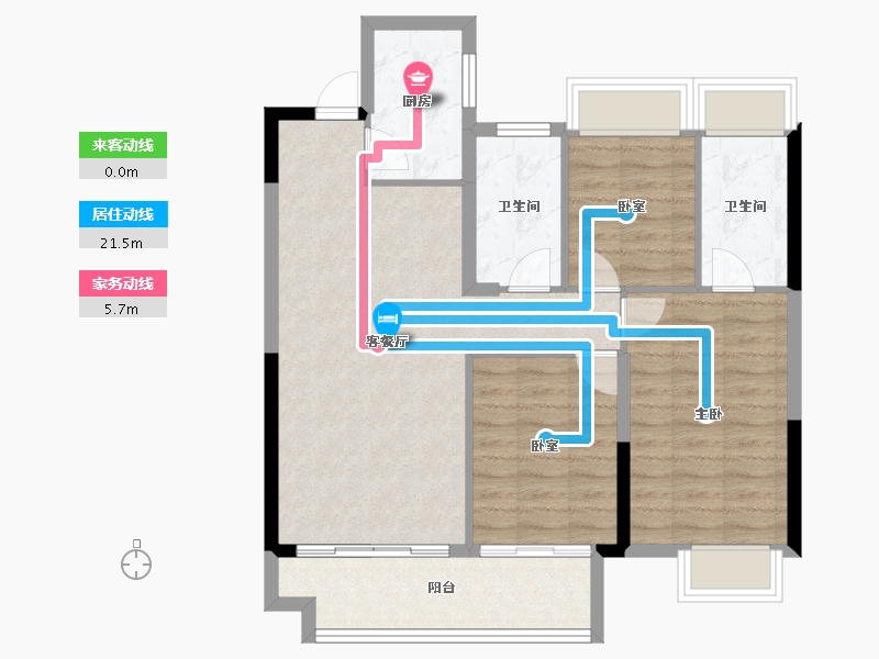 湖北省-武汉市-能建·长江华府-81.98-户型库-动静线