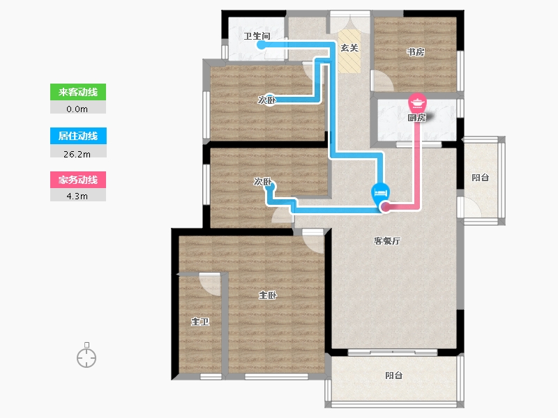 四川省-成都市-中港东湖壹号-123.76-户型库-动静线