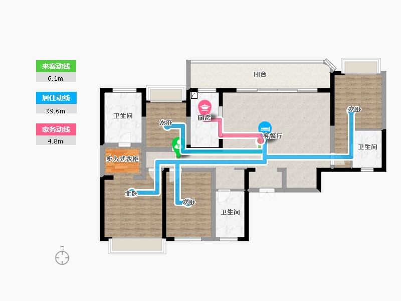 四川省-成都市-天府公园未来城-138.13-户型库-动静线