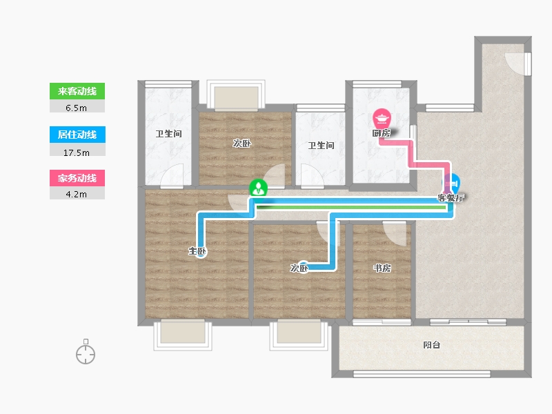 江苏省-南京市-越秀天萃-103.03-户型库-动静线