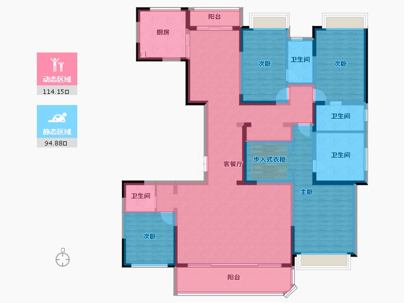 四川省-成都市-天府公园未来城-187.97-户型库-动静分区