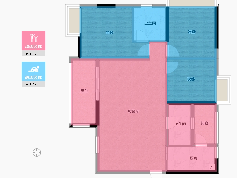 四川省-成都市-东宸锦悦府-90.42-户型库-动静分区