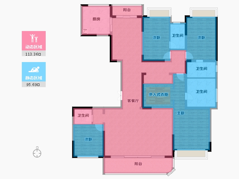 四川省-成都市-天府公园未来城-187.95-户型库-动静分区