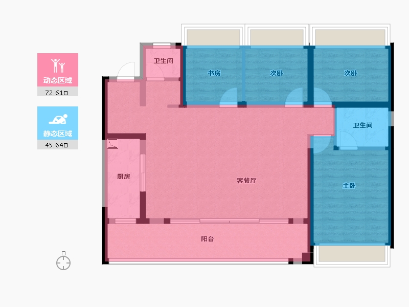 四川省-成都市-锦云天府-106.01-户型库-动静分区