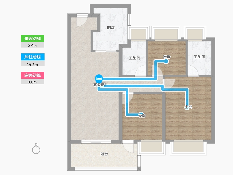 上海-上海市-象屿招商蟠龙府-81.59-户型库-动静线