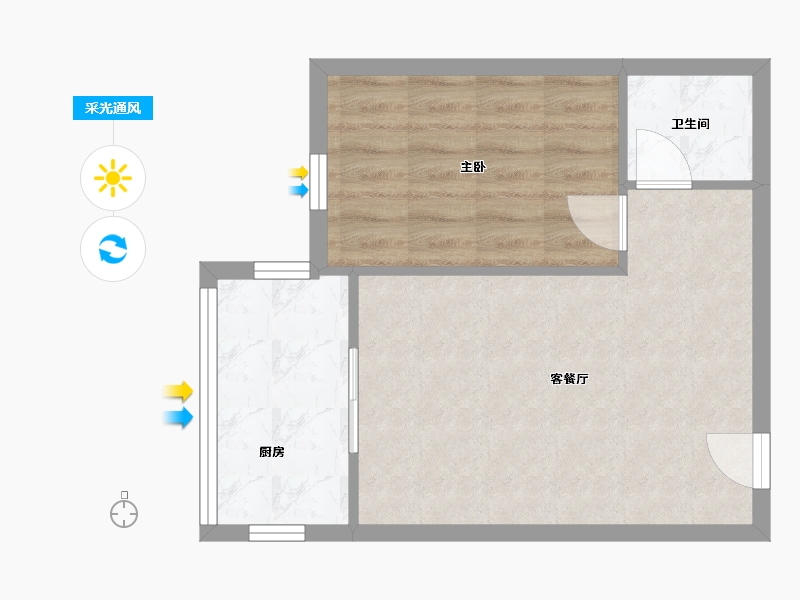 福建省-泉州市-丰盛假日城堡-43.42-户型库-采光通风